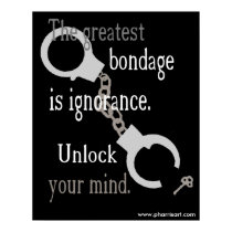 Unlock Your Mind (black) Poster posters by pharrisart Unlock Your Mind (black) Poster posters
