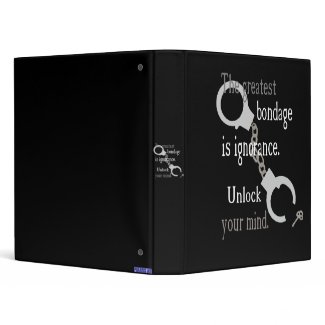 Unlock Your Mind Dark Binder binder
