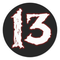 UNLUCKY NUMBER 13! STICKER
