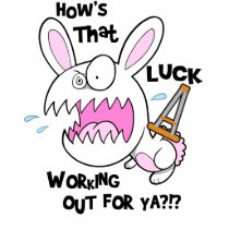 Unlucky Rabbit T-shirt by audrart Unlucky Rabbit T-shirt