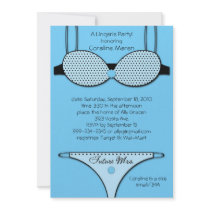 Unmentionables Blue Invitations