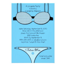 Unmentionables Blue Invitations