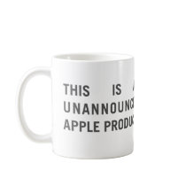 "Unnanounced Apple Product" Mug mugs