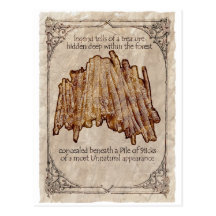 Unnatural Pile of Sticks postcard