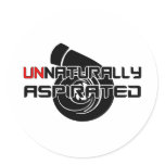 Unnaturally Aspirated Round Stickers