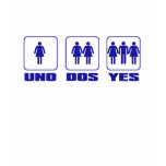 Uno Dos Yes t-shirts