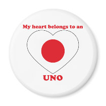 Uno magnets by ValentinesDayTshirts Uno magnets