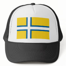 Unofficial Flag of West Sweden hats by FlagTshirts Unofficial Flag of West Sweden hats