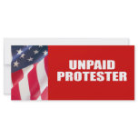 Unpaid Protester Full Color Rack Card