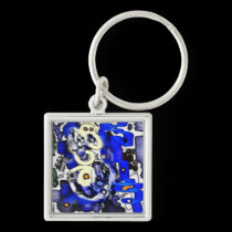 "Unphysical Graffitti" Square Keychain