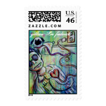 unplugged with pug, stamps