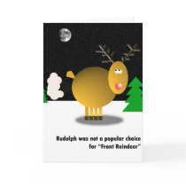 Unpopular Rudolph Christmas card by tshirtypoo Unpopular Rudolph Christmas card