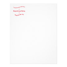 Unquestioning Patriotism Custom Letterhead
