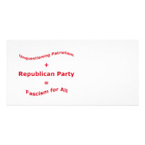 Unquestioning Patriotism Photo Cards