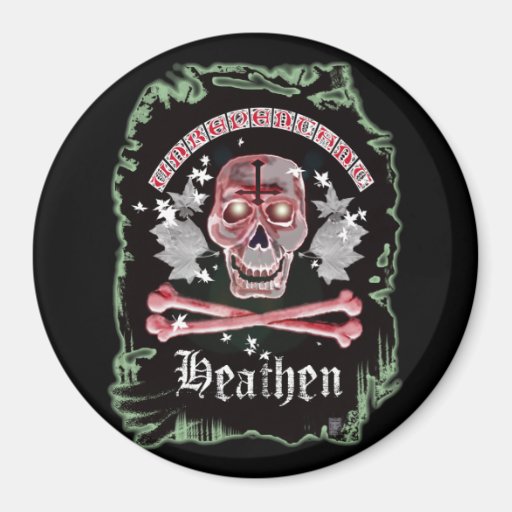 unrepentant heathen refrigerator magnets