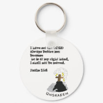 UNSHAKEN "PSALM 16:8" keychains by rramirez123 UNSHAKEN "PSALM 16:8" keychains