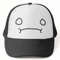Unsightly Face (Sad) hats by StrokeOfHobo Unsightly Face (Sad) hats