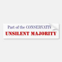 Unsilent Majority Bumper Sticker