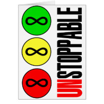 Unstoppable Infinity Stop Sign Greeting Card