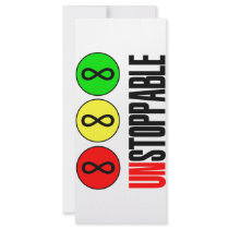 Unstoppable Infinity Stop Sign rack cards by ColorShow Unstoppable Infinity Stop Sign rack cards