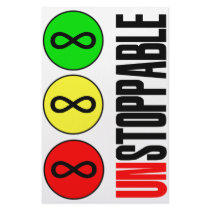 Unstoppable Infinity Stop Sign Custom Stationery