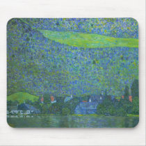 Unterach at the Attersee by Gustav Klimt Mouse Pads