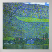 Unterach at the Attersee by Gustav Klimt Posters
