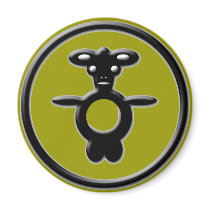 Untitled-2.2  Mad Mutant Cow magnets