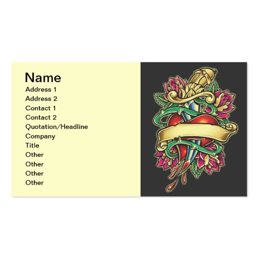 Untitled, Name, Address 1, Address 2, Contact 1... Business Card (front side)