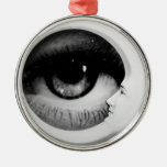 Untitled Portrait Of The Crescent Moon Christmas Tree Ornaments