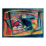 abstract, painting, mixed, media, works, paper,