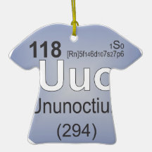 Ununoctium Individual Element - Periodic Table Christmas Tree Ornaments