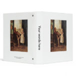 Unusual art painting of little girls w giant fish binders