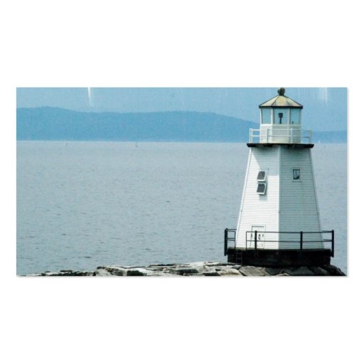 Unusual Lighthouse Busness Card Business Cards (back side)