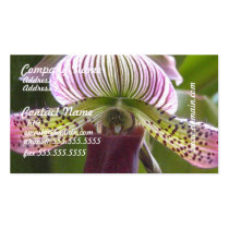Unusual Orchid Business Cards business cards