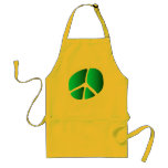 Unusual Peace Symbol, Wax Stamp Silhouette aprons