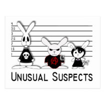 Unusual Suspects Postcard