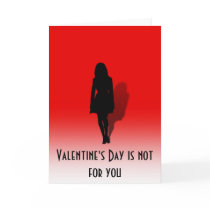 Unvalentine Woman walking card