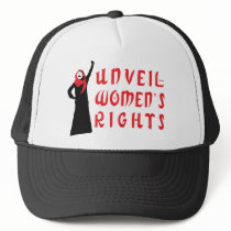 Unveil Muslim Women's Rights hats by inamar Unveil Muslim Women's Rights hats