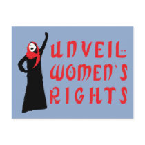 Unveil Muslim Women's Rights Post Cards