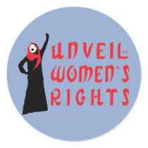 Unveil Muslim Women's Rights stickers