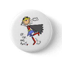 Up and Away Girl Hero buttons by stick_figures Up and Away Girl Hero buttons