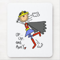 Up and Away Girl Hero Mouse Mats