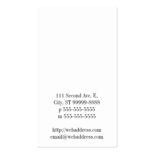 Up and Down Business Cards (back side)