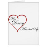 Up de Sr. Darcy Married Tarjeta