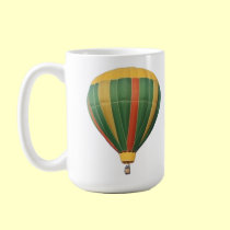 Up Early Hot Air Balloon mugs