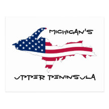 UP_Flag_of_the_United_States_Wave, Michigan's, ... Post Cards