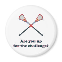 Up For Challenge Lacrosse Magnets