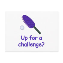 Up For Challenge Ping Pong Post Cards