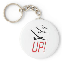 UP !  Glider Sailplane Key Chains
